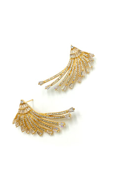 Pavé Peacock Earring