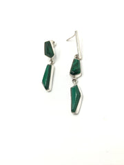 Asymmetric Sterling Silver Earring