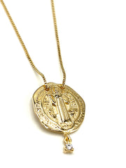 Saint Benedict Medallion Necklace