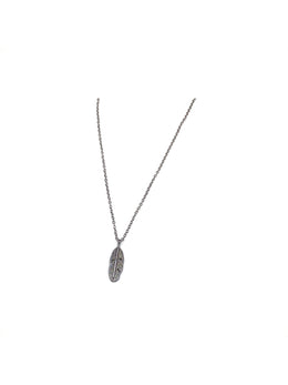 Wild Black Necklace with Feather Pendant