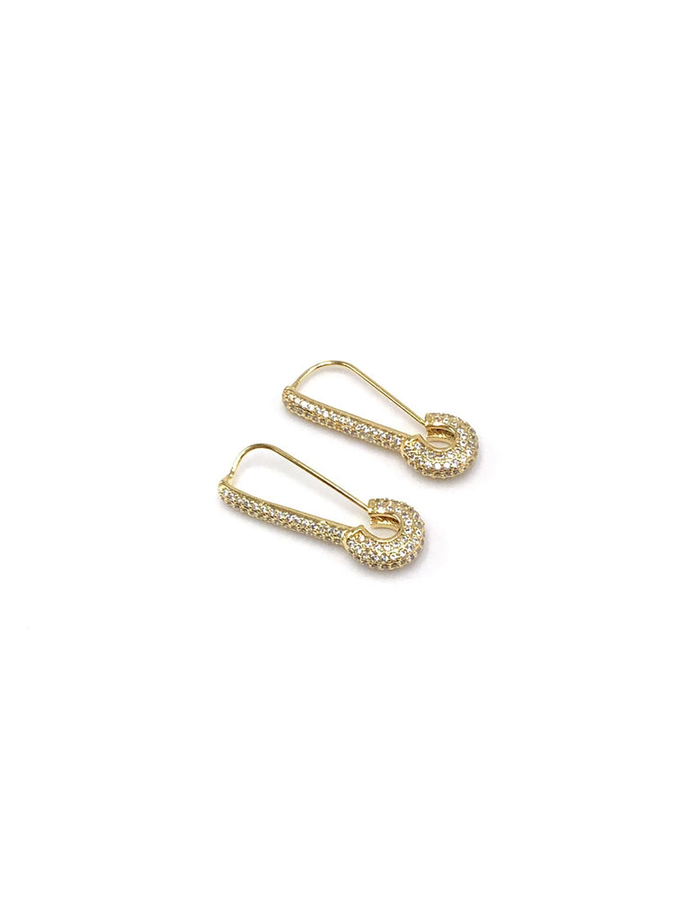 Drop Wire Earrings With Cubic Zirconia