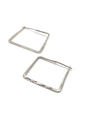 Square Silver Earring