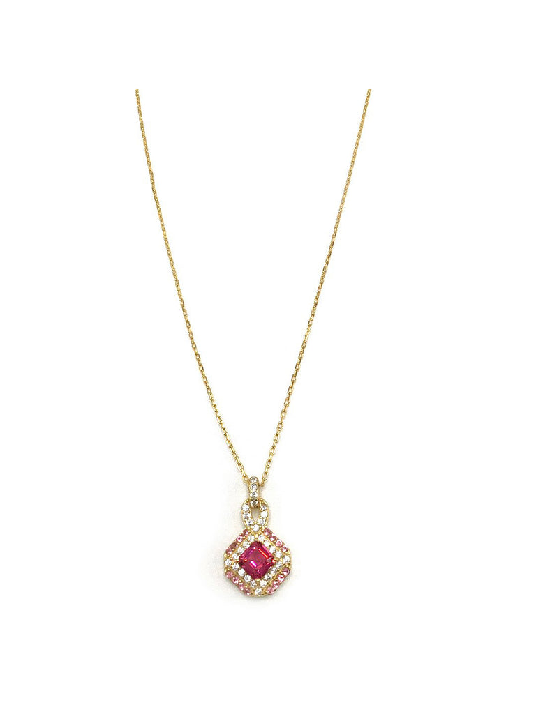 Rose Diamond Pendant Necklace