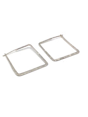 Square Silver Earring