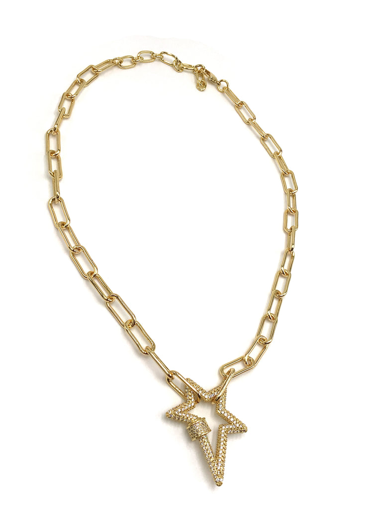 Airglow Gold Necklace with Star Pendant